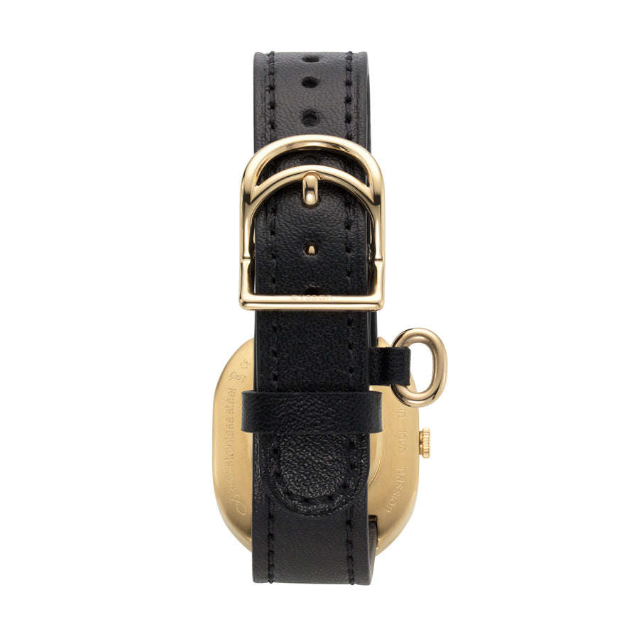 CYS11 Women's Fashion Watch with Gold Case and Green Enamel Dial